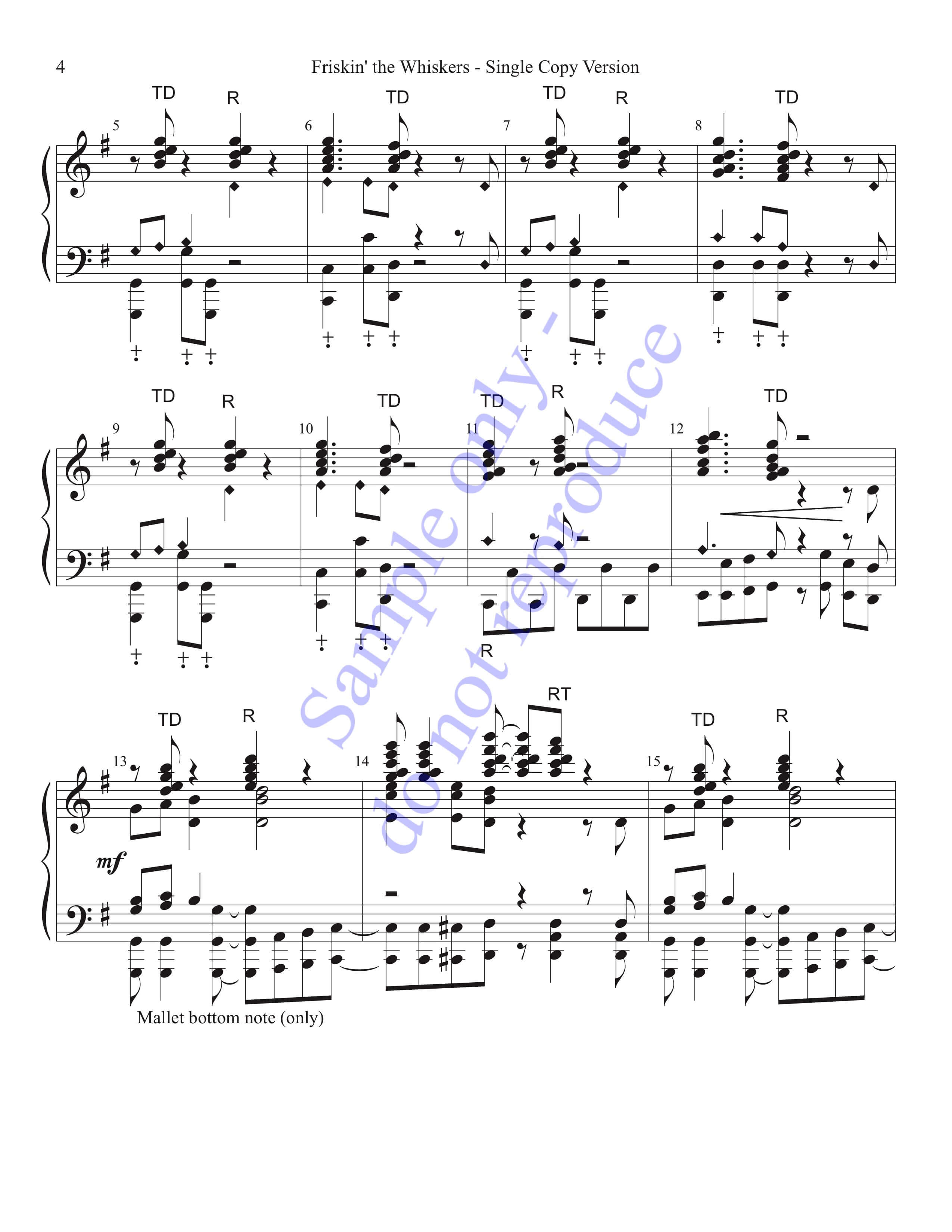 Friskin' the Whiskers (Handbells, 5-6 octaves, Level 5), page 2