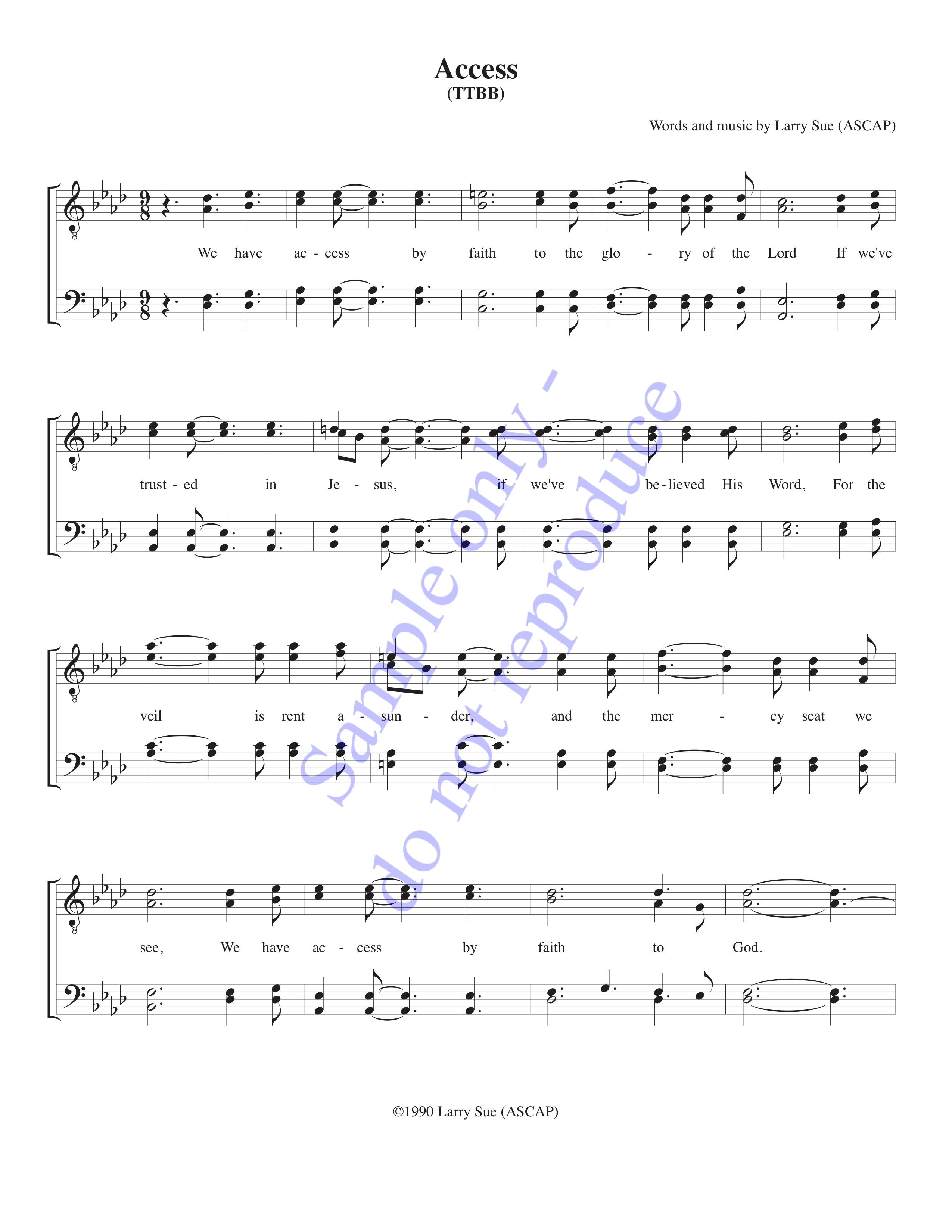 Access, TTBB, page 1