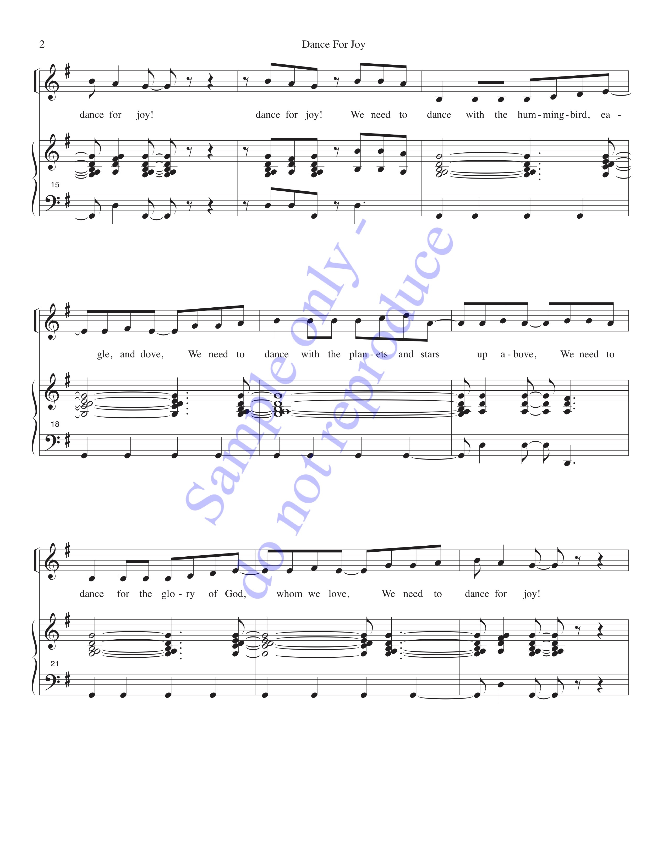 Dance for Joy, page 2