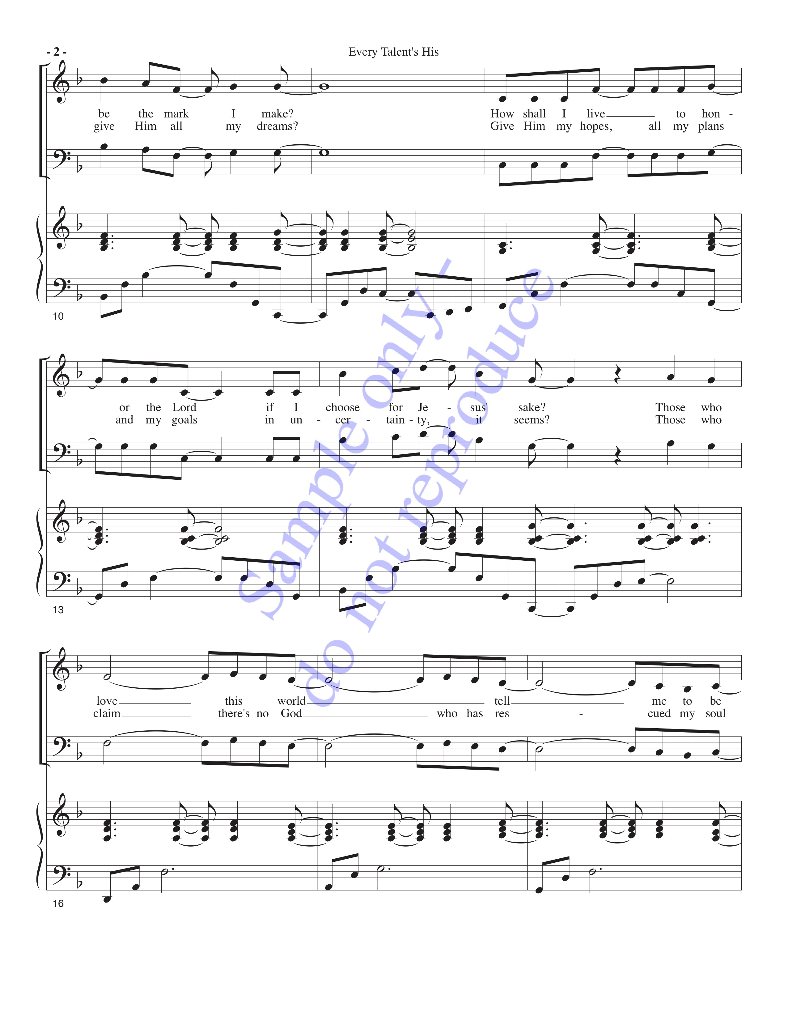 Every Talent's His, page 2