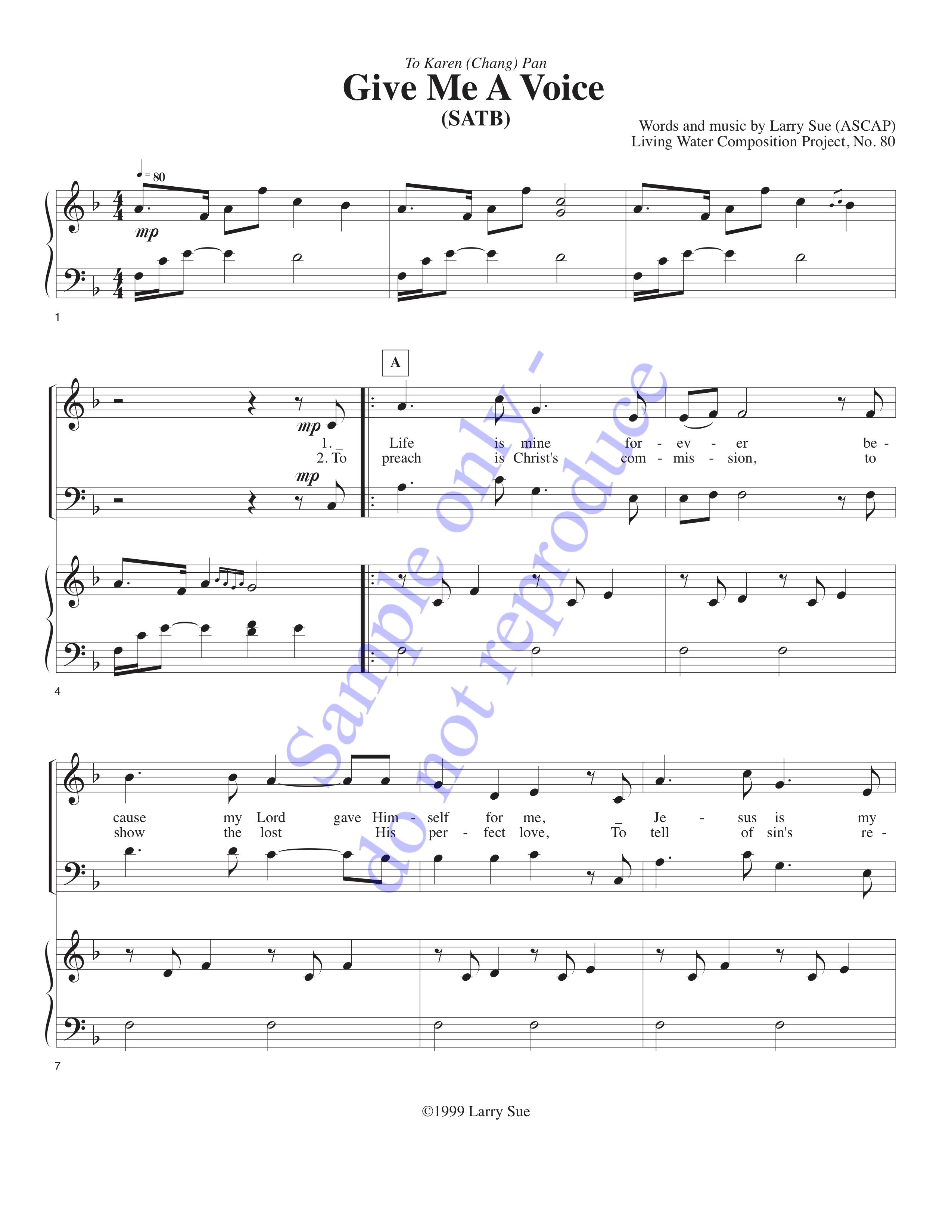 Give Me a Voice, page 1