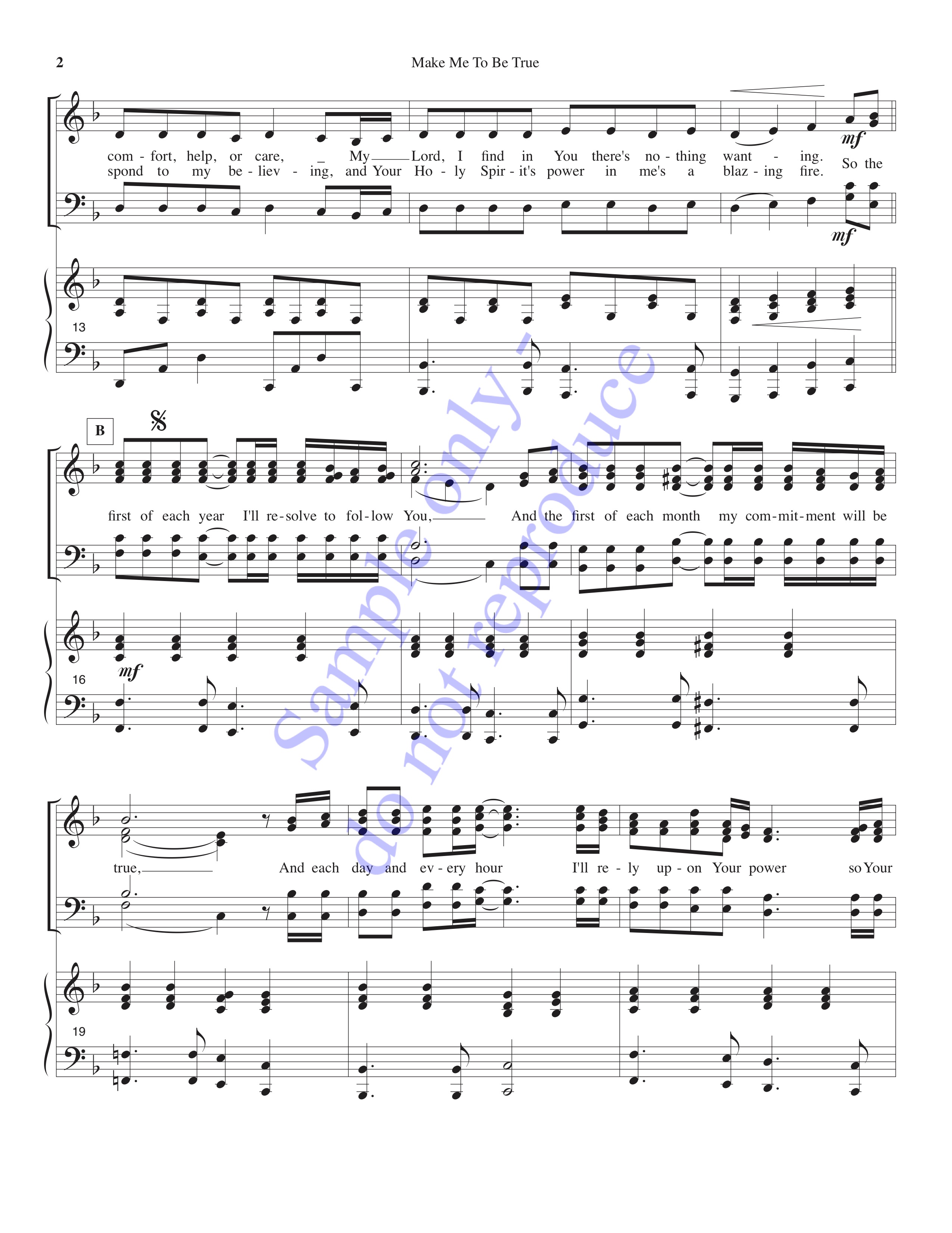 Make Me to Be True, page 2