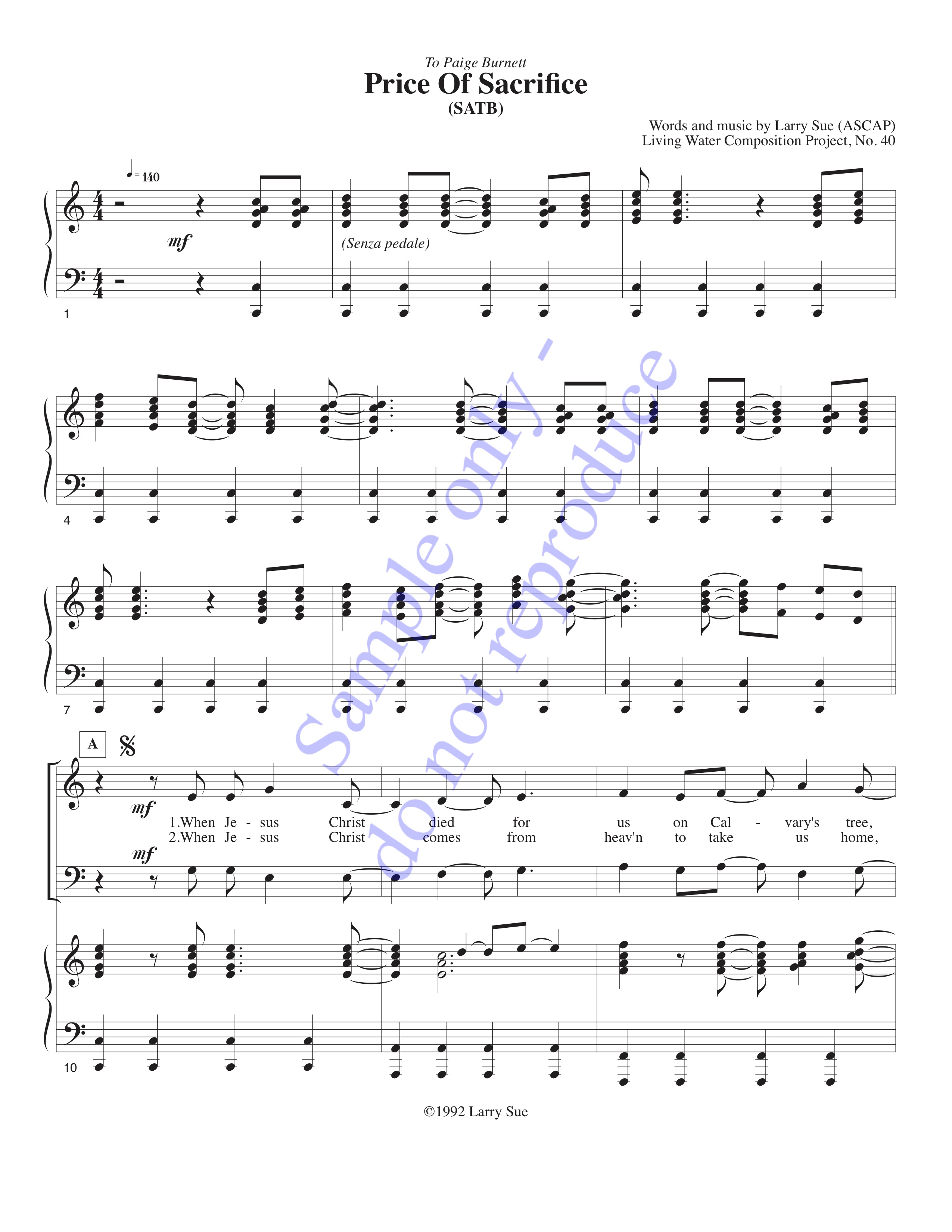 Price of Sacrifice, page 1