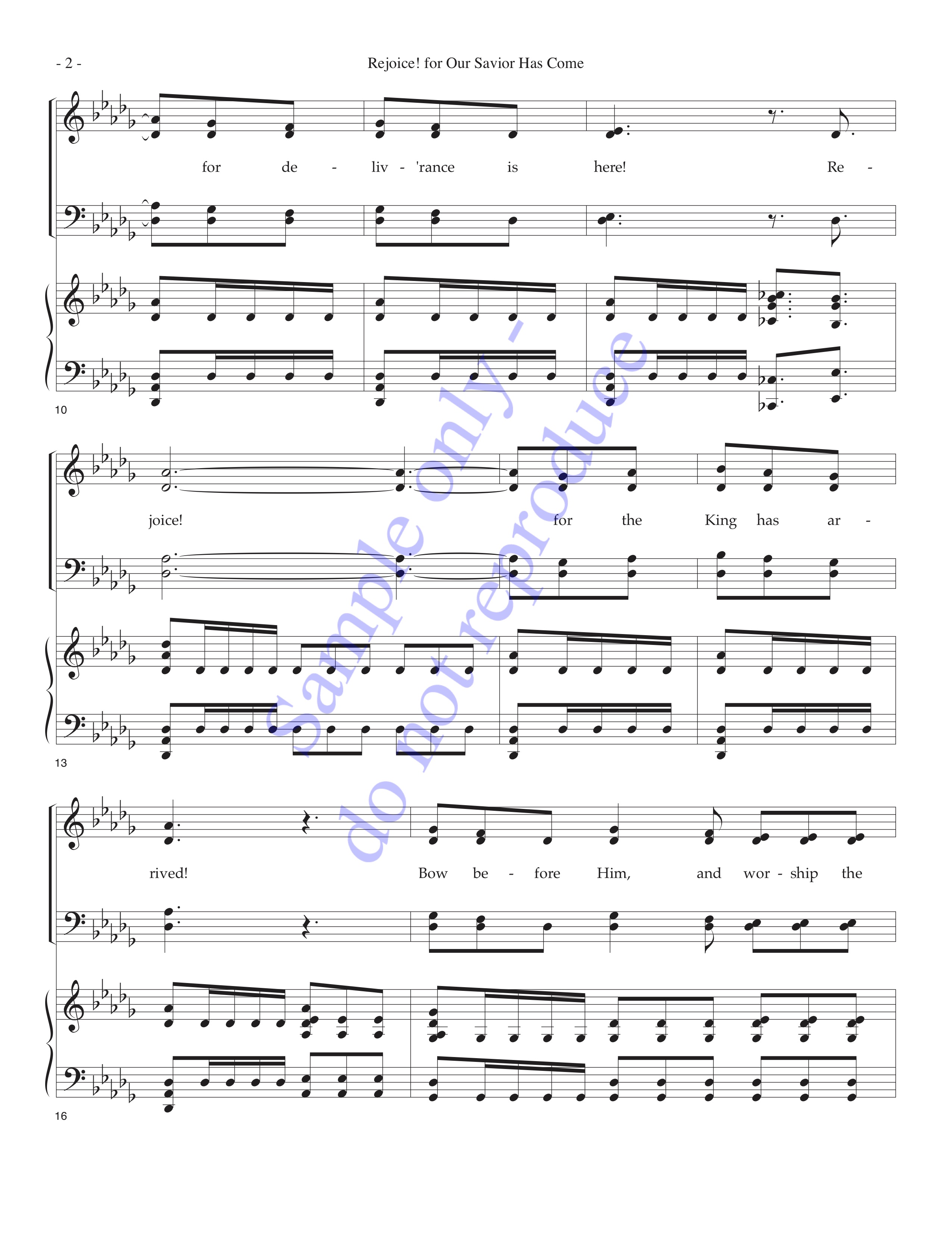 Rejoice! For Our Savior Has Come, page 2