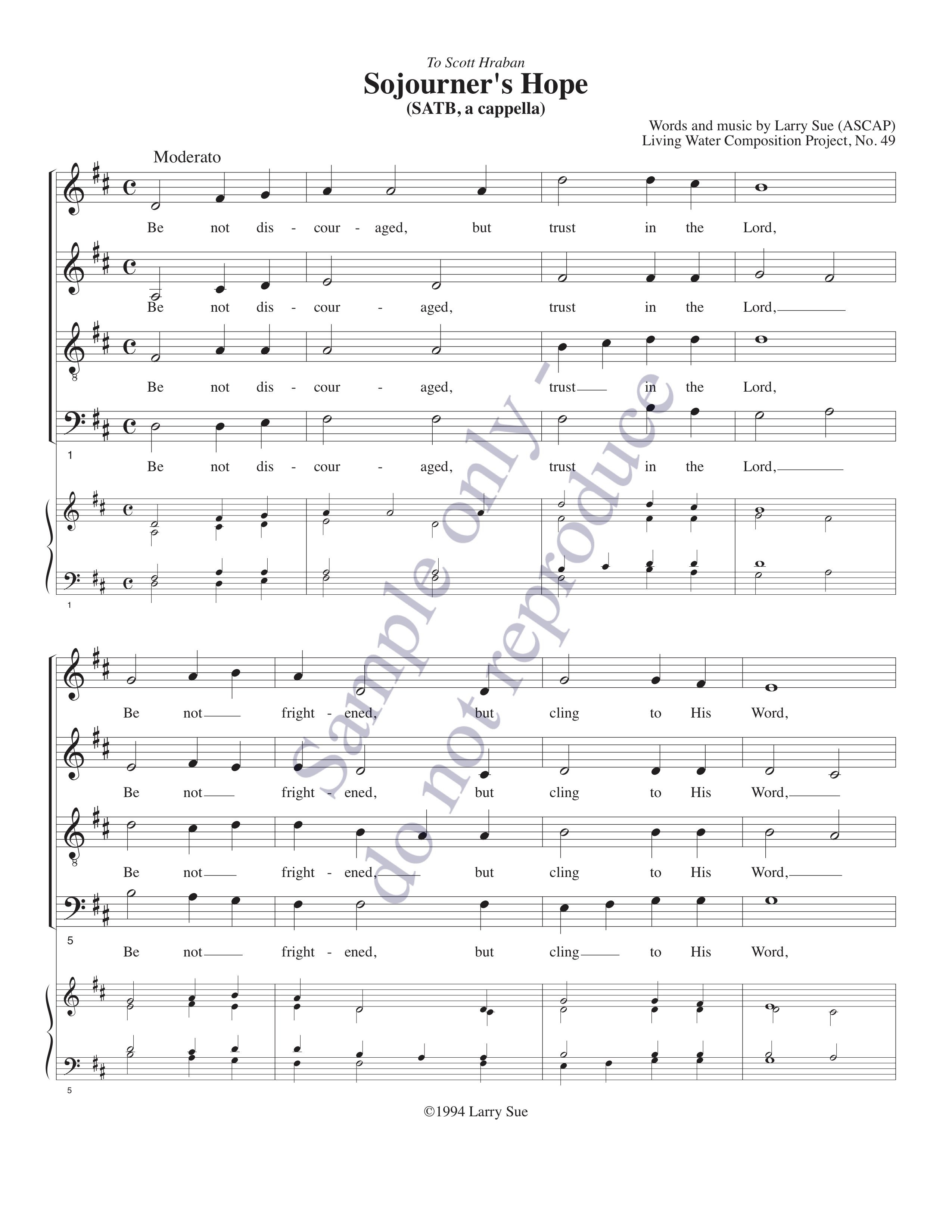 Sojourner's Hope, page 1