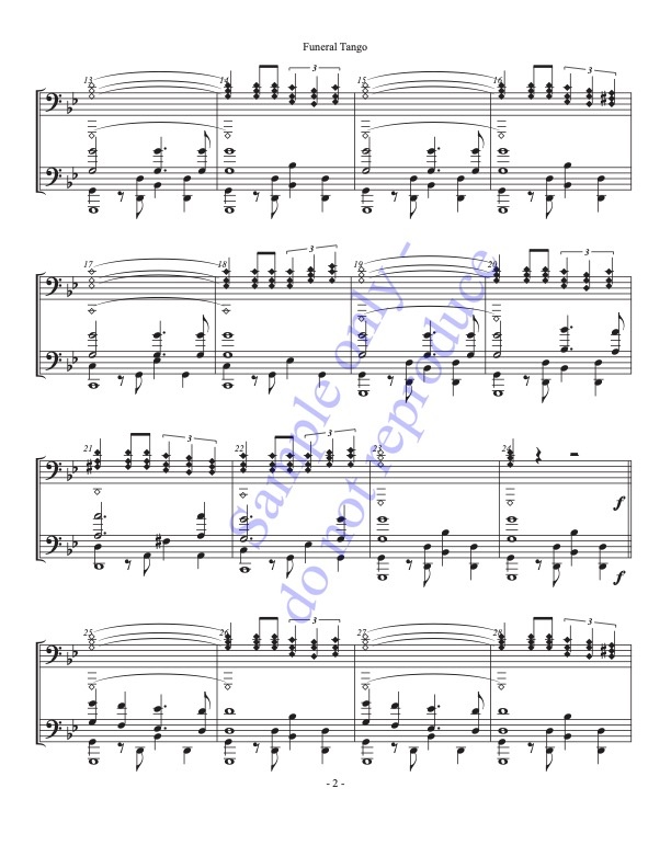 Funeral Tango, LDZ, sample page 2