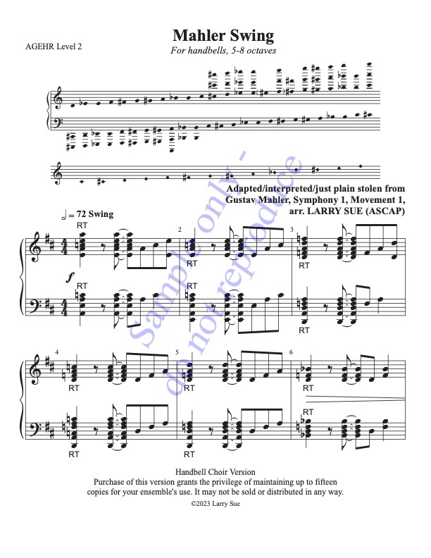 Mahler Swing, page 1