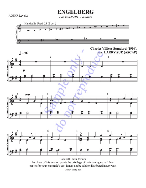 ENGELBERG (Handbells, 2 octaves), page 1