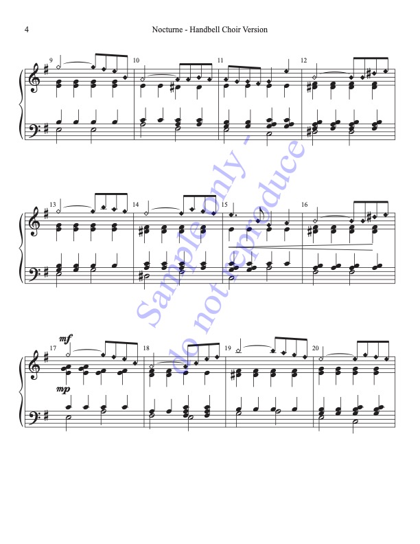 Nocturne (Handbells, 3/5 octaves), page 2