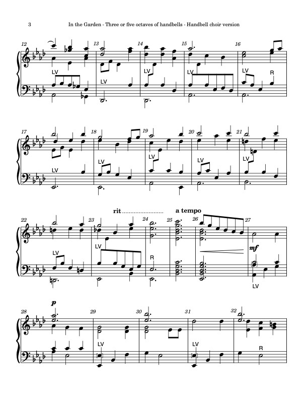 In the Garden (GARDEN) (Handbells, 3/5 octaves, Level 3-), page 2